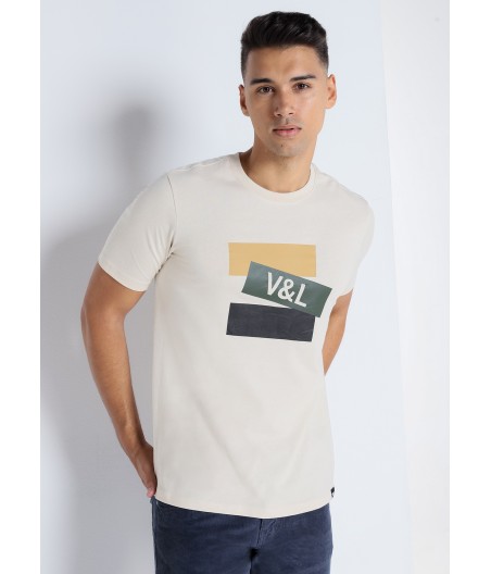 V&LUCCHINO - T shirt manche courte Graphique V&L