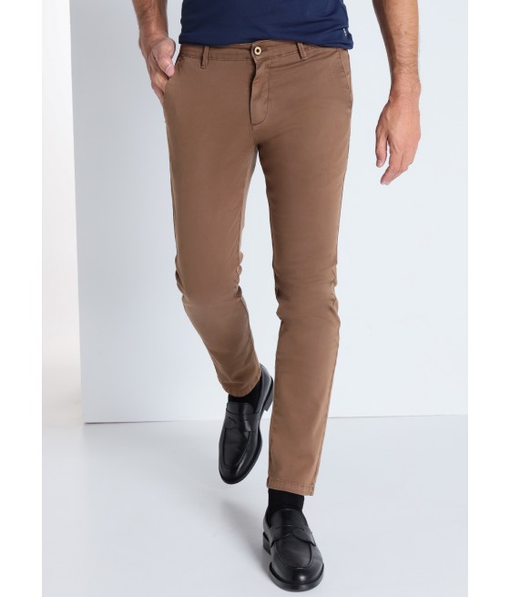 V&LUCCHINO - Pantalon chino cintura media | Slim -Tiro medio