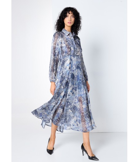 V&LUCCHINO - Robe Midi All-over Print Paisley