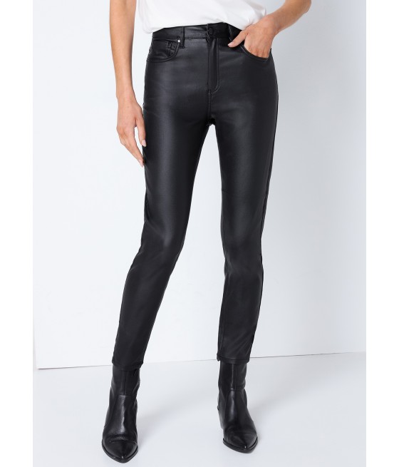 V&LUCCHINO - Pantalon color cintura media high waist | Skinny - Tiro medio