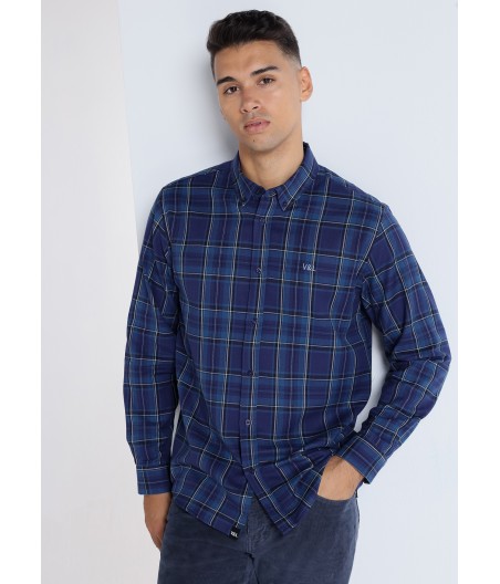 V&LUCCHINO - Shirt longue sleeve Plaid Flannel