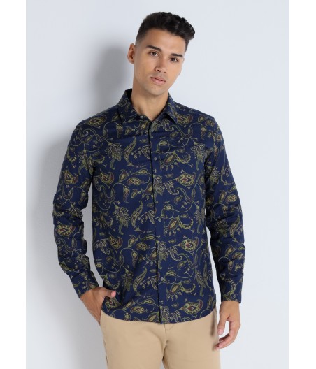 V&LUCCHINO - Chemise manche longue Imprimé Paisley All Over