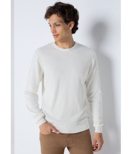 SIX VALVES - Basic-Pullover mit Stehkragen