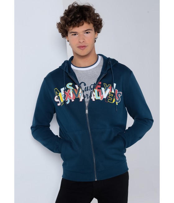 SIX VALVES - Sweatshirt mit Kapuze und Reißverschluss