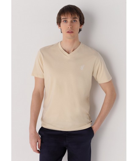 SIX VALVES - Short sleeve v-neck t-shirt