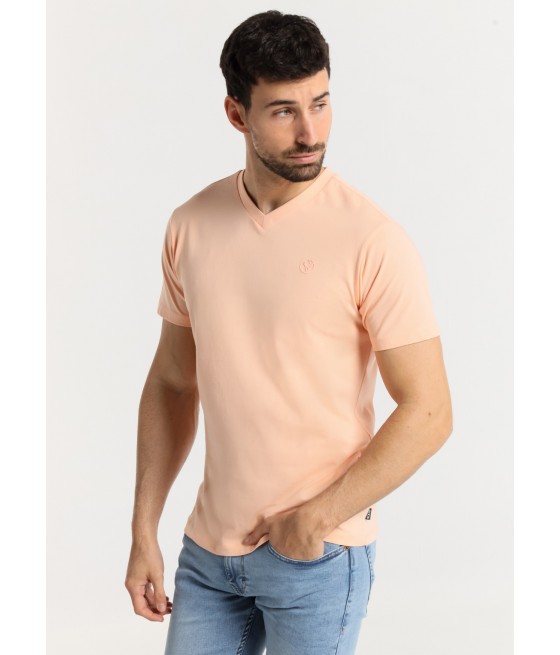 SIX VALVES - T-shirt basique manches courtes V-Neck