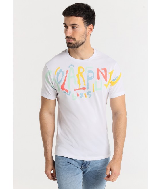 SIX VALVES - T-shirt short sleeve with graffiti solarpunk