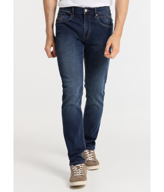 SIX VALVES - Jeans Coupe Slim - Taille Moyenne |Tailles en pouces