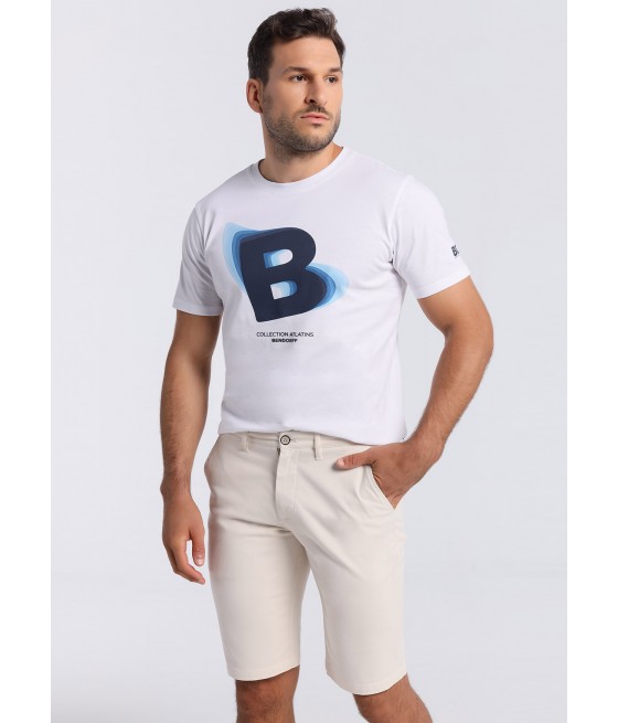BENDORFF - Bermuda Chino  Coupe Slim - Taille Moyenne Casual |Tailles en pouces