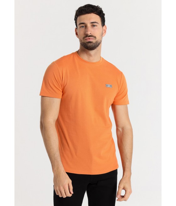 SIX VALVES - Kurzärmeliges Basic-T-Shirt aus Piqué-Stoff