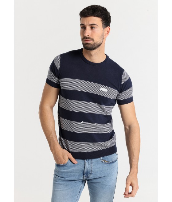 SIX VALVES - T-shirt manches courtes avec Stripes