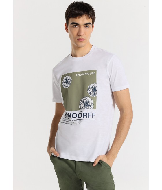 BENDORFF - Kurzarm-T-Shirt mit Blattdruck