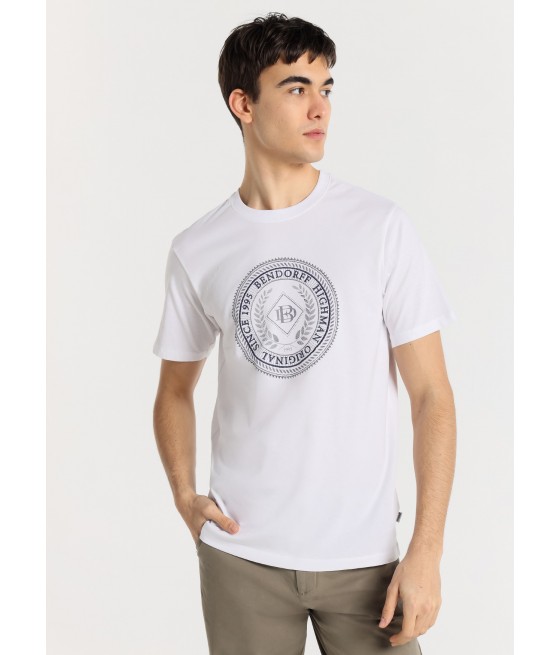 BENDORFF - Camiseta de manga corta basica con logo bordado
