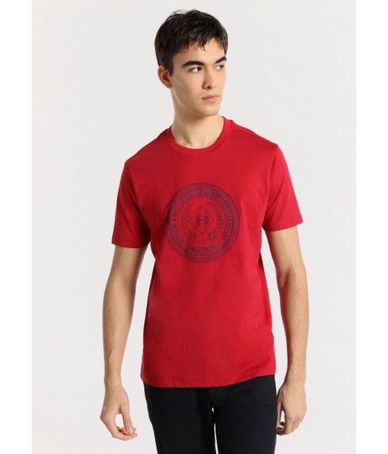 BENDORFF - Camiseta de manga corta basica con logo bordado