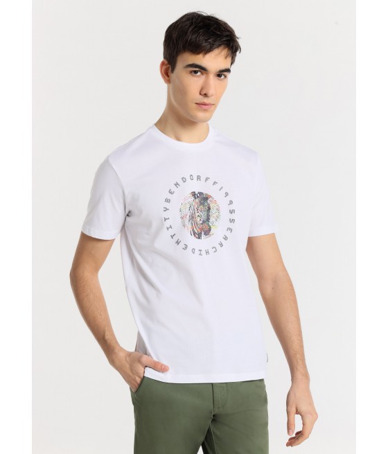 BENDORFF - T-shirt Short Sleeve Zebra Graphic