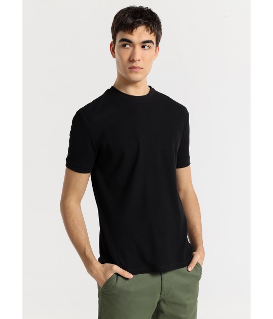 BENDORFF - Kurzärmeliges Basic-T-Shirt aus Jacquard-Webstoff