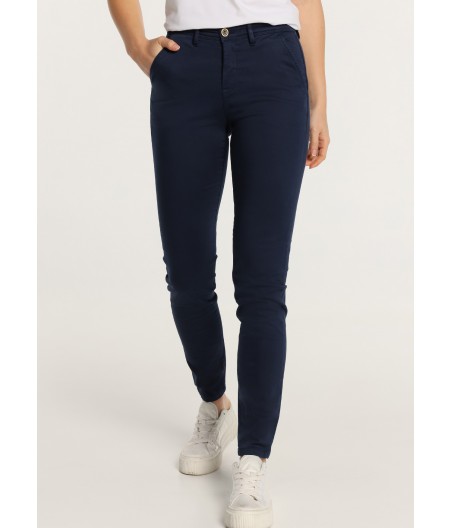 CIMARRON - CLYDE-NECTAR - Pantalon Chino - Slim - Satin Elastique Longueur Courte | Tailles en Pouces