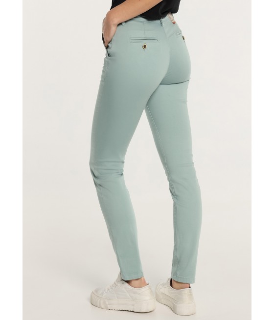 CIMARRON - CLYDE-NECTAR - Pantalon Chino - Slim - Satin Elastique Longueur Courte | Tailles en Pouces