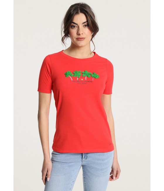 V&LUCCHINO - T-shirt Short Sleeve Palm tree Graphic