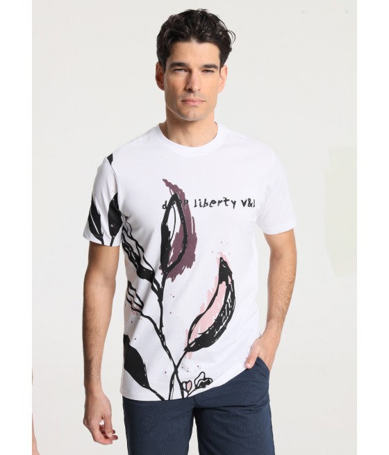 V&LUCCHINO - Liberty Graphic Kurzarm-T-Shirt