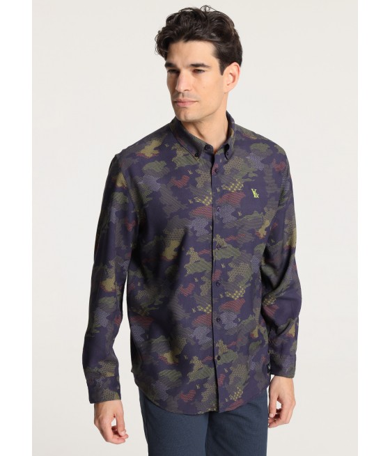 V&LUCCHINO - Chemise  manche courte All-Over  Imprimé camouflage