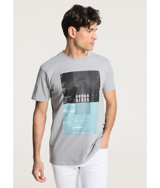 SIX VALVES - Kurzarm-T-Shirt mit rechteckigem Grafik-Design