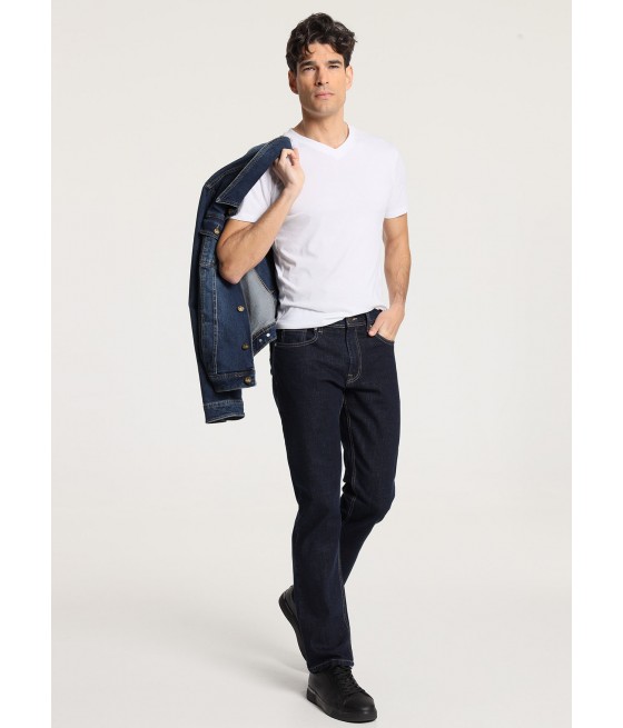 SIX VALVES - Jeans Coupe régulière-Taille Moyenne- Brut |Tailles en pouces
