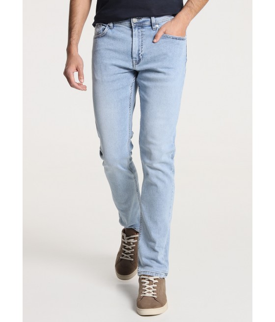 SIX VALVES - Jeans Coupe régulière - Taille Moyenne- Clair délavé |Tailles en pouces