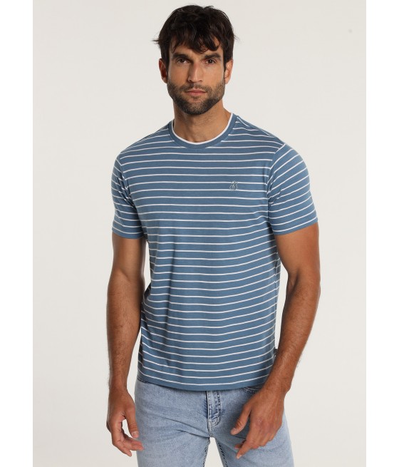 BENDORFF - T-shirt slub with stripes Short Sleeve 