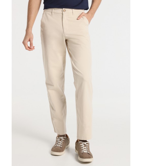 BENDORFF - Pantalon slim beige clair