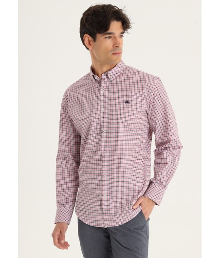 V&LUCCHINO - Chemise manches longue Carreaux Vichy