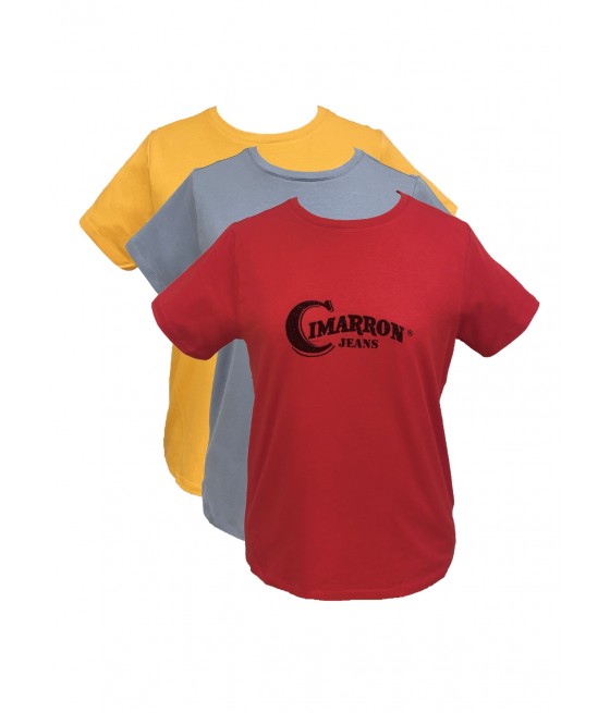 CIMARRON - NAR | Ensemble de t-shirts à manches courtes en coton biologique à col ras du cou (EXCLUSIF EN LIGNE)