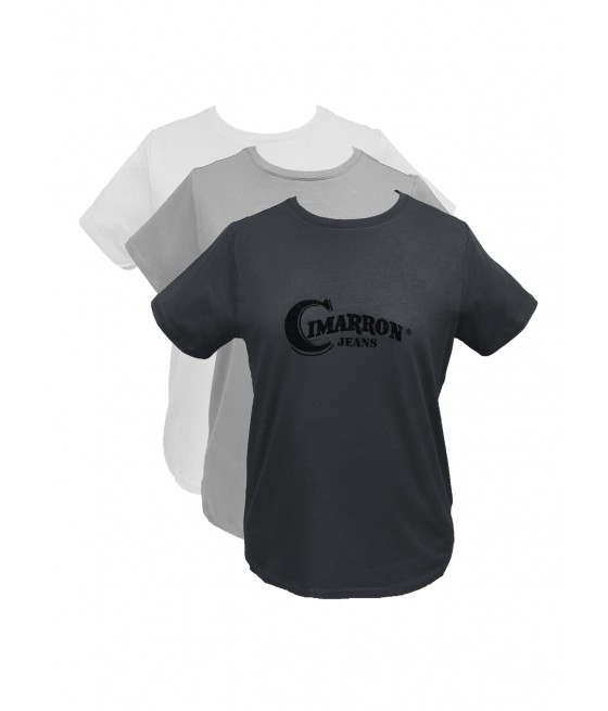 CIMARRON - BNG | Set de camisetas algodón orgánico manga corta de cuello redondo (EXCLUSIVO ONLINE)