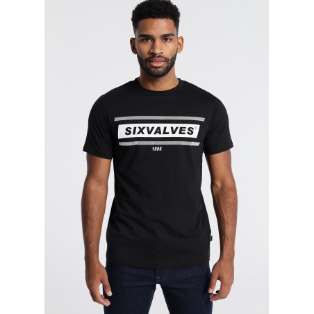 SIX VALVES - T-shirt  Kurzarm Grafik Brand