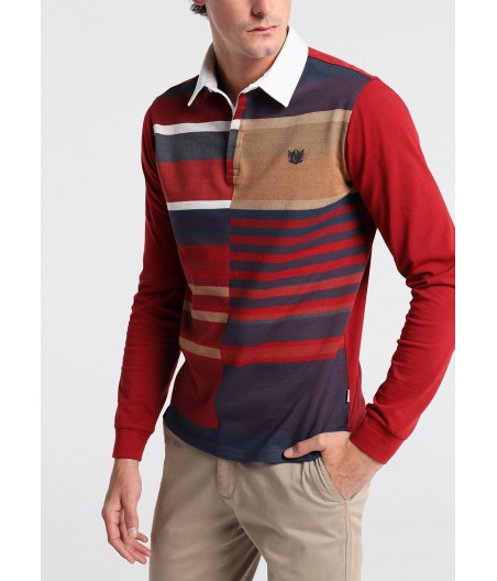 BENDORFF - Polo Woven Stripe Block | long sleeves    | 122486