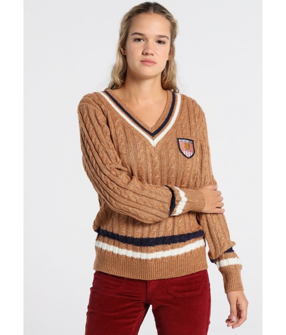 LOIS JEANS -  Trikot Cable Nacken A H�chststand College 62
